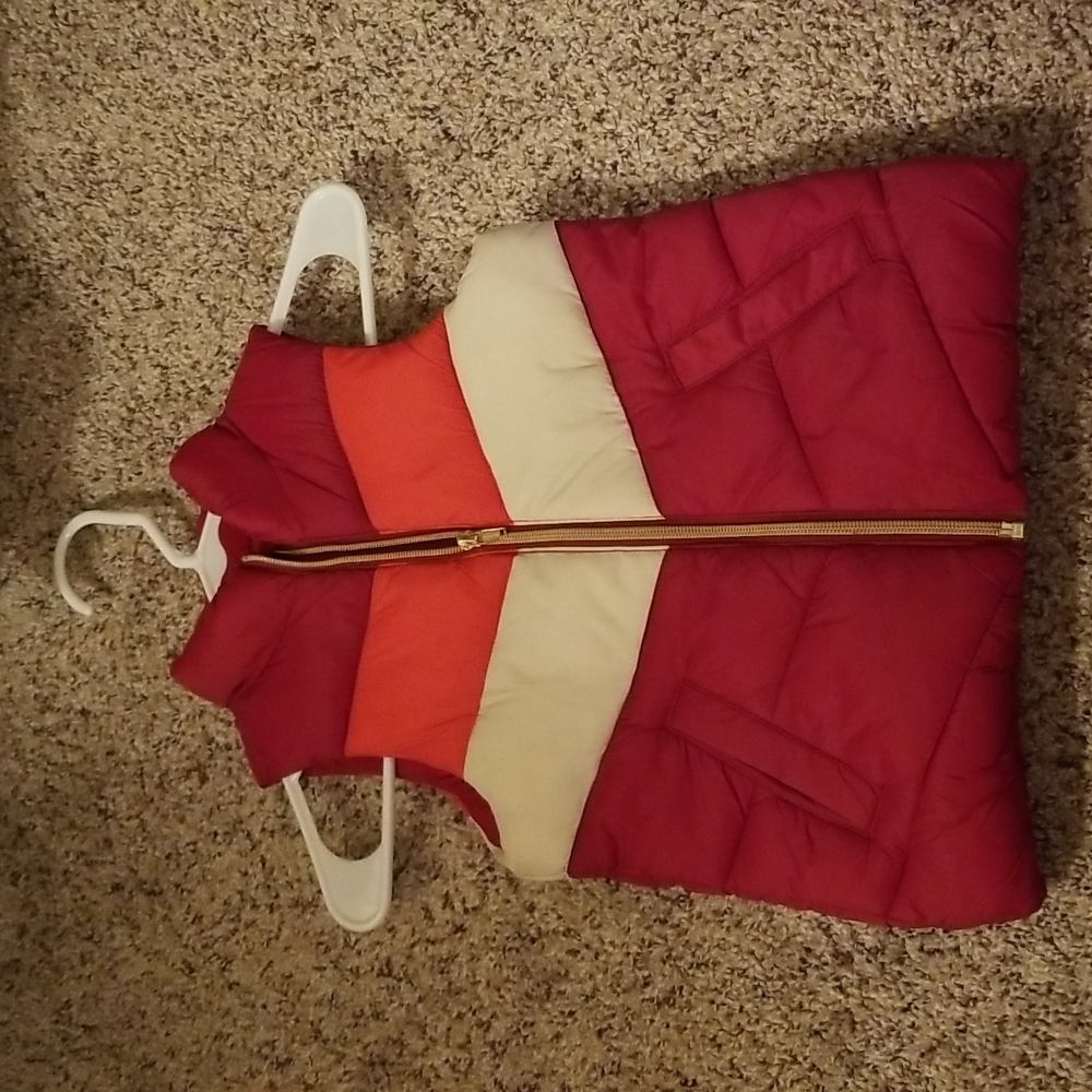 Old Navy puffer vest girl XS (5) red